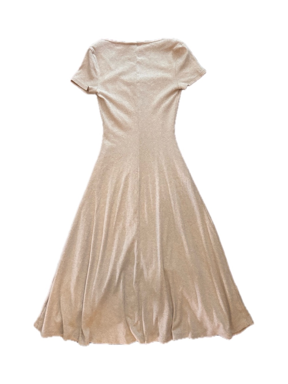 Universal Thread Cream Button-Front Midi Dress - Picture 3 of 7